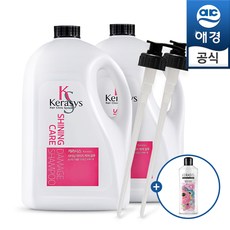 케라시스 샤이닝 대용량 샴푸/린스 4Lx2개+펌프2개+샴푸180ml, 케라시스  4Lx2개+펌프2(린스)