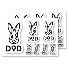 STEA 도플갱어 DOD 캠핑 로고 스티커 2p, DOD B타입
