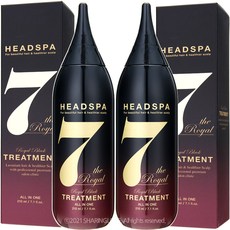 헤드스파7 헤드스파7 트리트먼트 로얄블랙 210ml x 2개, 헤드스파7 트리트먼트_로얄블랙 210ml 2개
