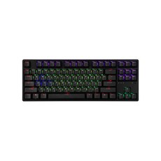 hacker 이중사출 RGB 텐키리스 무접점 게이밍 키보드 45g, KN01, 블랙