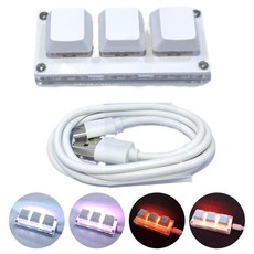매크로키보드 단축키키보드 매크로 패드 커스텀 RGB 미니 키보드 매크로 키패드 DIY 사용자 정의 단축키, 한개옵션2, 04 6, 한개옵션1