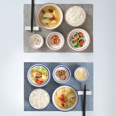 모던화이트 고온소성 도자기 접시 그릇 식기 홈세트, 14P 2인구성 세트