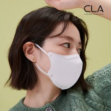 CLA 슬림핏 새부리형 마스크 중형, 25매입, 1개, 화이트