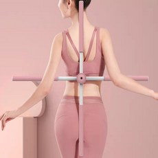 회전 2in1 십자 스트레칭봉 핑크 홈트 헬스 WAA6F90
