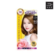미쟝센 샤이닝에센스 퍼퓸 염색약 7종 염모제, 1개, 8G 밝은갈색