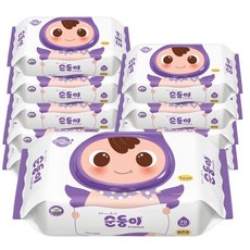 [순둥이]프리미엄 무향 엠보싱 물티슈 캡 70매 10팩(65g) NC-01