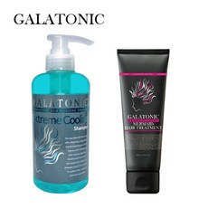 갈라토닉 익스트림 산성쿨샴푸 + 헤어트리트먼트 세트, 쿨샴푸 본품 500ml 1개 + 머메이드 본품 200ml 1개