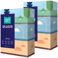 모나리자 펄프 미용티슈 2겹, 300매, 6개