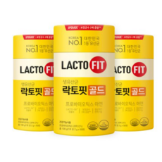 종근당건강 락토핏 생유산균 골드, 100g, 3개