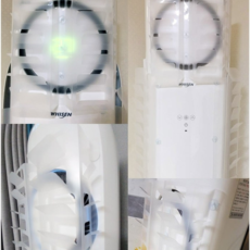 에어컨바이저 스탠드 에어컨 바람막이 원형 윈드 바람 차단 바이저 (삼성 Q9000 바람막이), 1set, 바람막이3개[3구용]