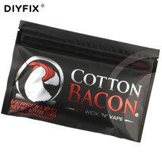 DIYFIX-전자 담배 오가닉 코튼 베이컨 소프트 DIY 드림 1 백 RDA RBA 탱크 아토마이저 히팅 와이어 베이프, [01] Bacon Cotton