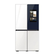 삼성 비스포크 4도어 프리스탠딩 패밀리허브 냉장고 RF85B95E1APN (839L 글램화이트)