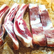 (배터짐) 구이용 수육용 양대갈비 1kg 양배갈비 양갈비 양고기 양꼬치 숄더랙 양다리 양어깨살, 냉동 양대갈비 1kg