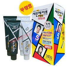 세븐에이트 7분대용량 염색약1제240g+2제240g업소용 무향료, 세븐5호진한밤색, 1개