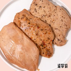 [채우닭] 실온 닭가슴살 - 오리지널 칠리 블랙페퍼 100g 10팩, 칠리 10
