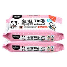에티펫 반려동물 손발엉덩이 깨끗 아쿠아티슈, 80매, 2개