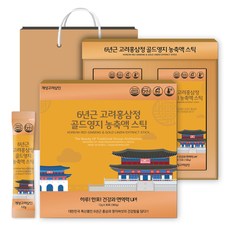 개성고려삼인 6년근 고려홍삼정 골드영지 농축액 스틱 12g x 30p + 쇼핑백 세트, 1세트