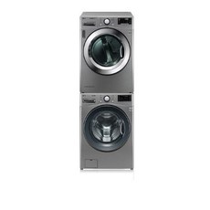 LG전자 트롬 건조기 세트 F21VDU-6VN 21kg + 16kg 방문설치, 모던 스테인리스, F21VDU(세탁기), RH16VTAN(건조기)