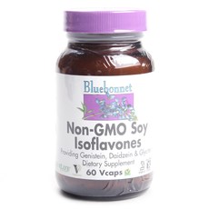 블루보넷 Non-GMO 소이 이소플라본 베지터블 캡슐 글루텐 프리 무설탕, 60개입, 1개