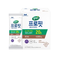 [셀렉스] 프로핏 웨이프로틴 초콜릿 스틱(33gx10), 33g, 20개