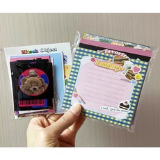 [5set한정] 무중복 키치 랜덤팩 / 인스+떡메모지 총 50매 / 키치 다이어리꾸미기 스티커 [키치꾸]