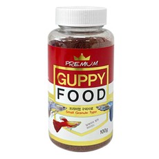 아마존 프리미엄 구피 사료 100g (발색강화 면역강화) 열대어사료, 1개