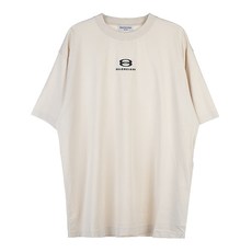 발렌시아가 명품발렌시아가 로고 자수 코튼 오버 반팔티 641655 TLVF9 9054 905403