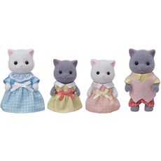 실바니안페르시안고양이 패밀리 아기 쌍둥이 세쌍둥이 소품, 단일 항목개