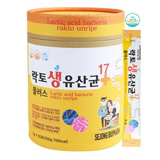 세종바이오팜 락토 생유산균 17플러스 프로바이오틱스 신바이오틱스 프락토올리고당 생유산균17종함유 장건강