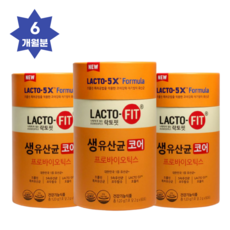 종근당 락토핏 생유산균_코어 120g(60포) 3통 6개월분, 단품, 단품