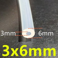 1 미터 27 크기 6MM ~ 44MM 식품 등급 투명 실리콘 튜브 고무 호스 물 가스 파이프 DROPSHIPPING, 3x6mm_One Size, 3x6mm, 상세 설명 참조0
