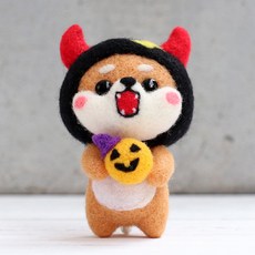 펫돌 양양이 니들펠트 인형 DIY 세트, 악마시바, 1세트