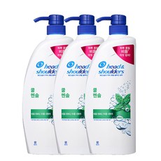 헤드앤숄더 쿨 멘솔 샴푸, 550ml, 3개