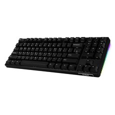 COX PBT 게이트론 기계식 누메릭 게이밍 키보드 갈축 CK89, 블랙