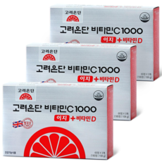 고려은단 비타민C1000 이지 + 비타민D 업그레이드, 3개