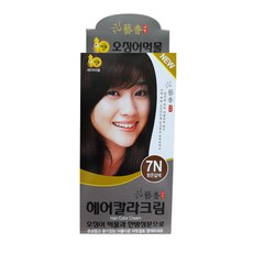예향 헤어 칼라크림(오징어먹물) 7N 밝은갈색, 상세페이지참조