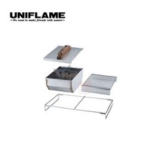 일본 UNIFLAME 오뎅 철판 구이 감성바비큐그릴 캠핑그릴 캠핑취사용품 숯불그릴 숯불화로, 단일사이즈, 615201 오뎅 콤보