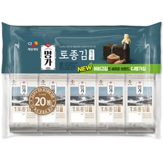 CJ제일제당 명가 토종김 참기름, 5g, 20봉