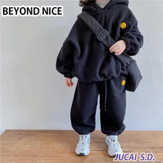BEYOND NICE 아동복 겨울 따뜻한 학생 스포츠 정장 2점 세트 JUCAI011508