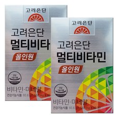 고려은단 멀티비타민 올인원 유재석 비타민 60정, 2상자