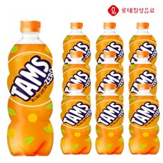 탐스제로 오렌지 600ml X 12개 탄산음료 음료수 혼합음료 과일향탄산 제로칼로리, 상세페이지 참조