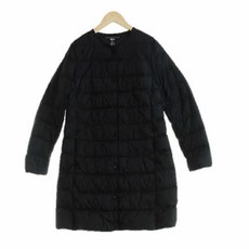 유니클로 블랙 덕다운 하프경량패딩 여자 XS 4490