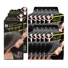 펴난 샴푸하듯 하나로 프리미엄 편한염색 30g 헤어컬러, 10개입, 흑색