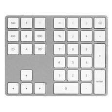엑셀리트 블루투스 숫자 무선키보드 34키, 키패드, Excelite Bluetooth Keypad NK34, 실버
