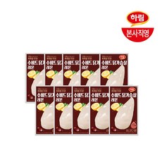 하림 냉장 수비드 닭가슴살 레몬 100g 10팩, 단품