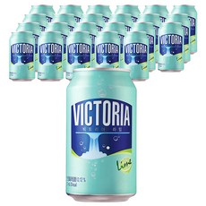 빅토리아 탄산음료 라임, 350ml, 24개