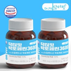 닥터핏 더핏 이중코팅 고함량 락토페린 60정, 400mg x 60정, 2개