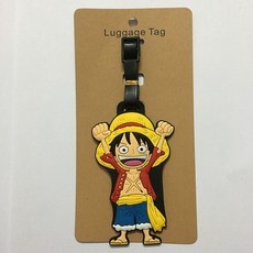 수하물 이름표 네임택 태그 가방표시원피스 루피 애니메이션 만화 여행 가방 라벨 홀더