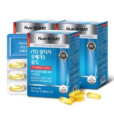 뉴트리디데이 rTG 알티지 오메가3 골드 PTP, 1,004mg X 30캡슐, 3개