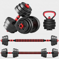빼다 무게조절 덤벨 세트 20kg 30kg 40kg 홈트 조립 아령 가정용 운동기구 조립식 바벨, 30kg세트+케틀벨기능